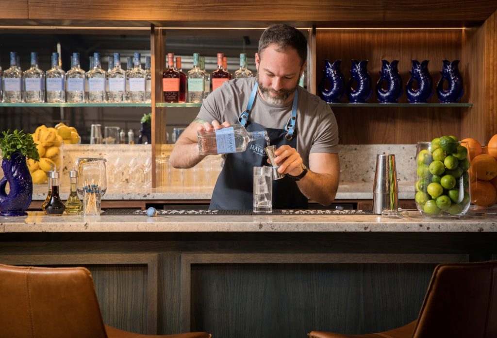 Bartender making a drink with Hayman's London Dry Gin