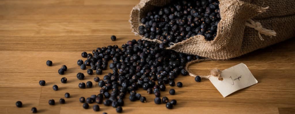 Bag of juniper berries