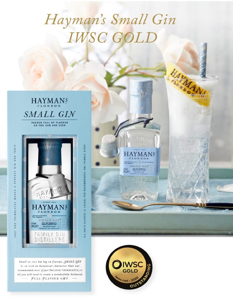 Hayman's Small Gin wins 'Best Gin' Hayman's Gin