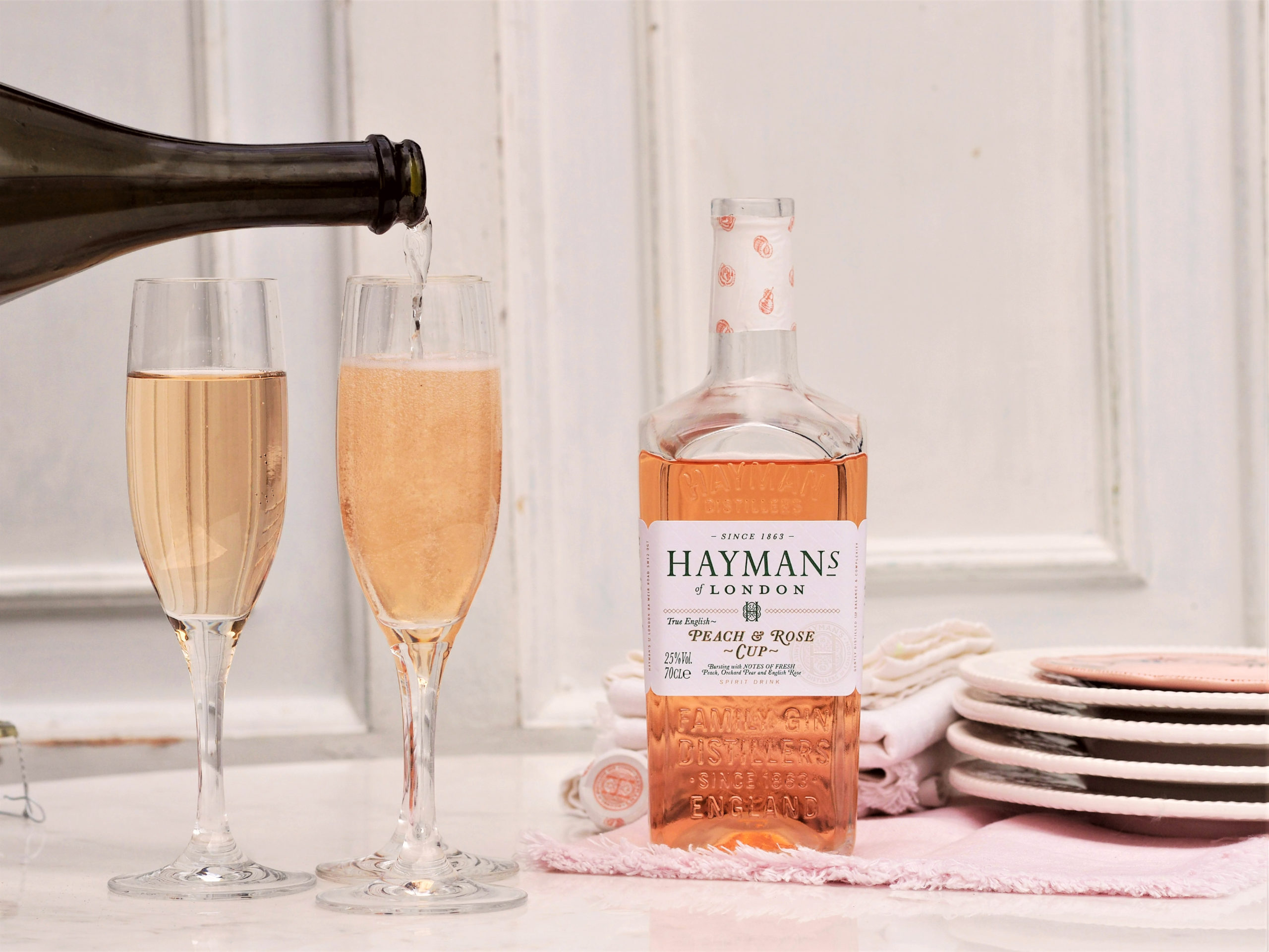 Peach & Rose Royale - Hayman\'s Gin