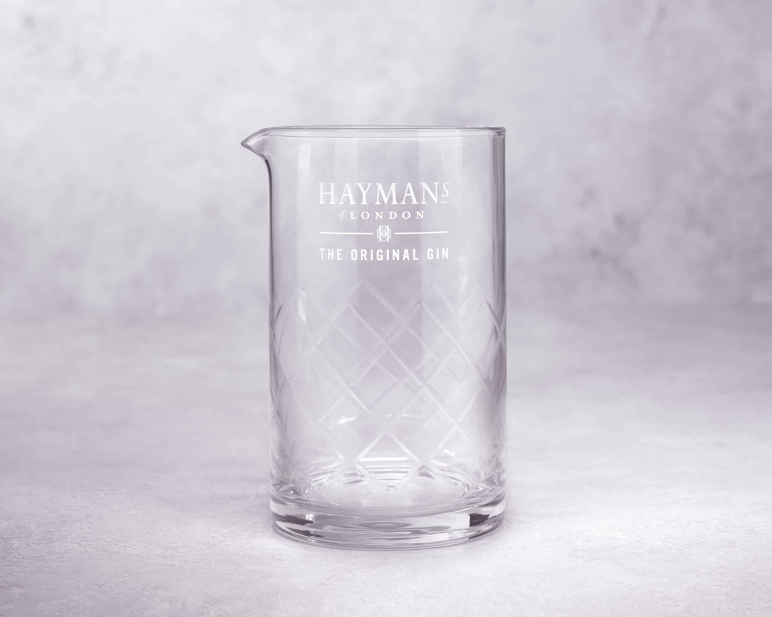 Hayman's Mixing Glass - grey background for website